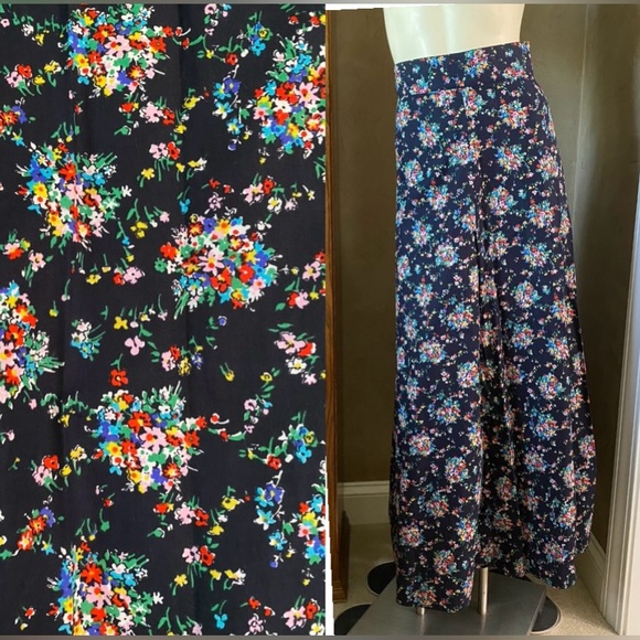 Vintage ELKONT Maxi Flare Skirt Floral High Rise 38 Europe size - Picture 1 of 12